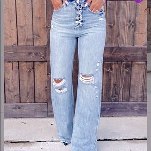 Womens Size medium (4-6) Wide leg jeans